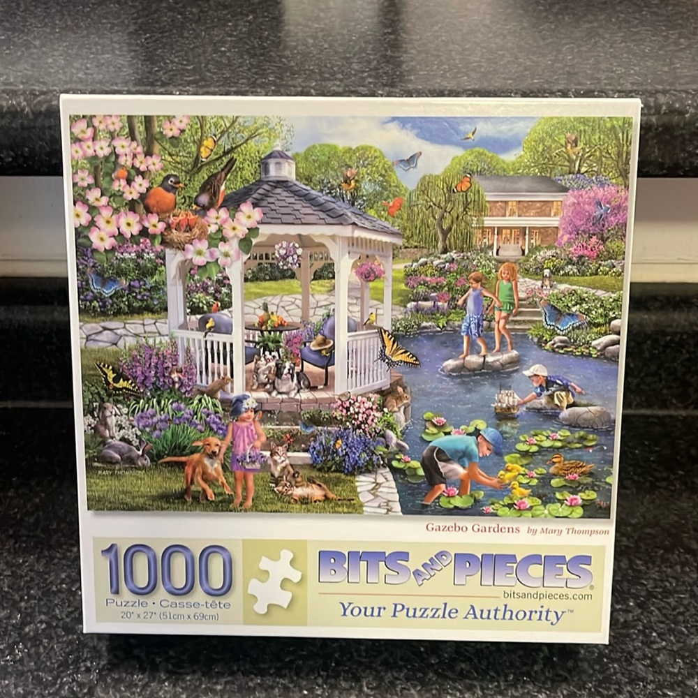 ❗️BOGO 🆓❗️1000 Piece Puzzle - Gazebo Gardens